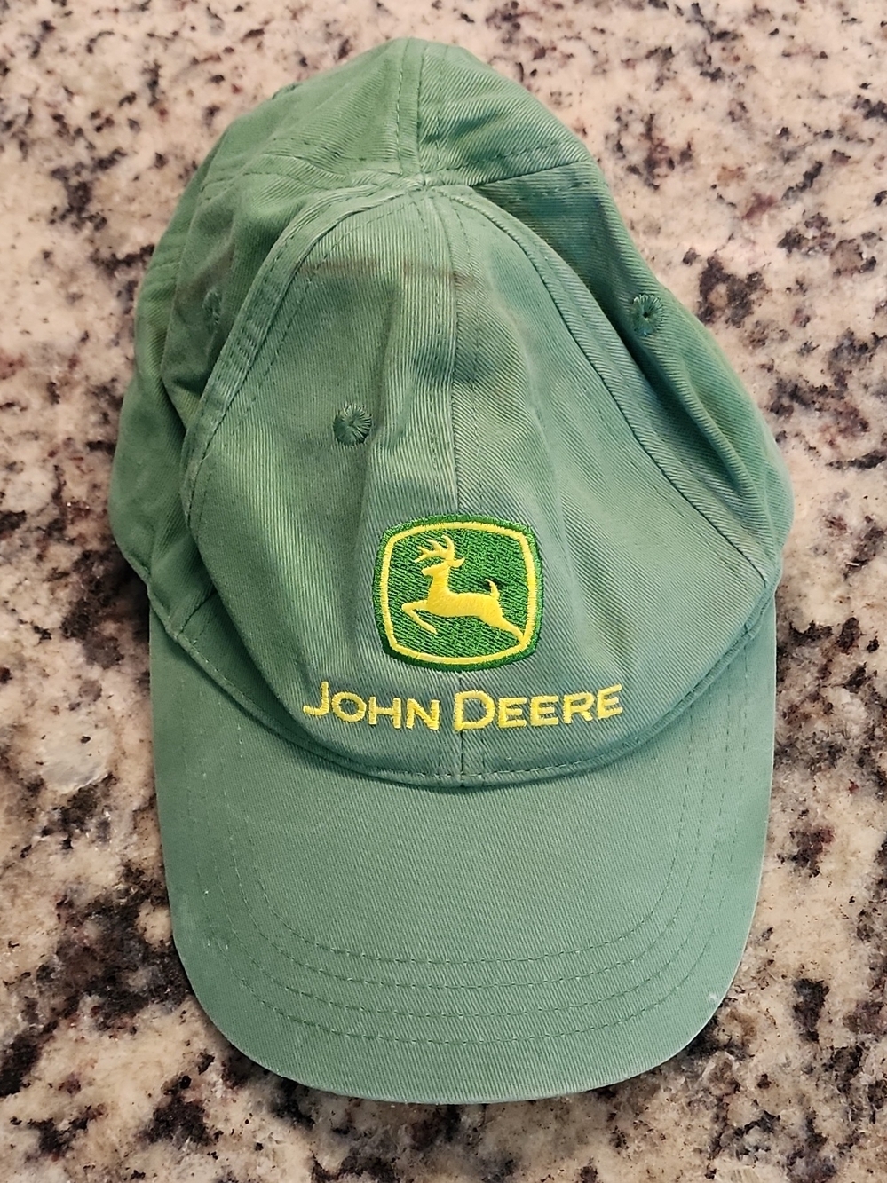 John Deere Green and Yellow Embroidered Logo Cap